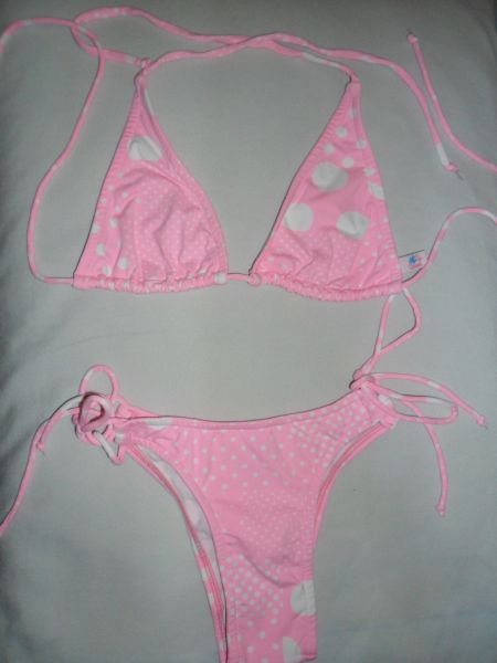 biquini rosa tamanho P